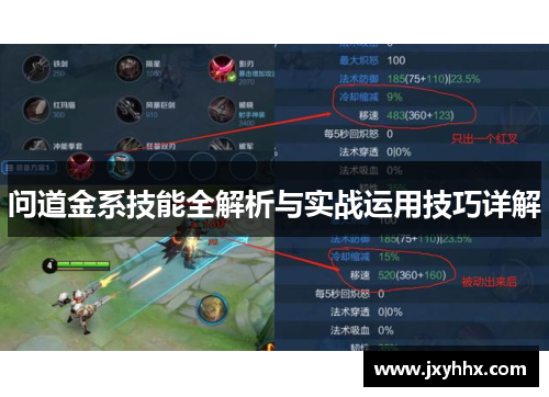 问道金系技能全解析与实战运用技巧详解